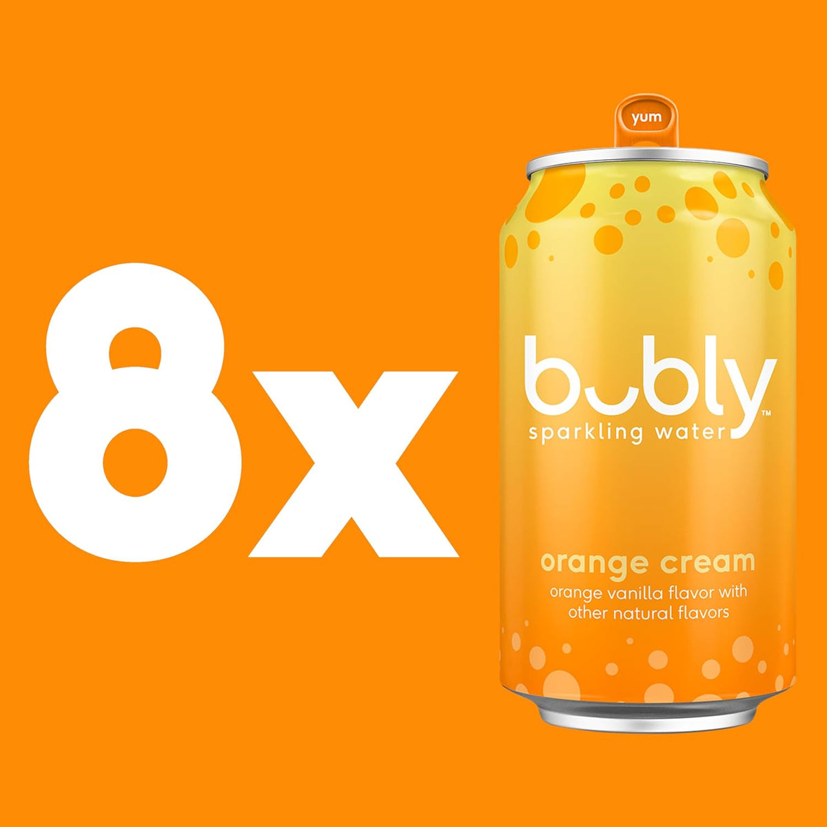 Bubly Orange Creamsicle carbonated water cans