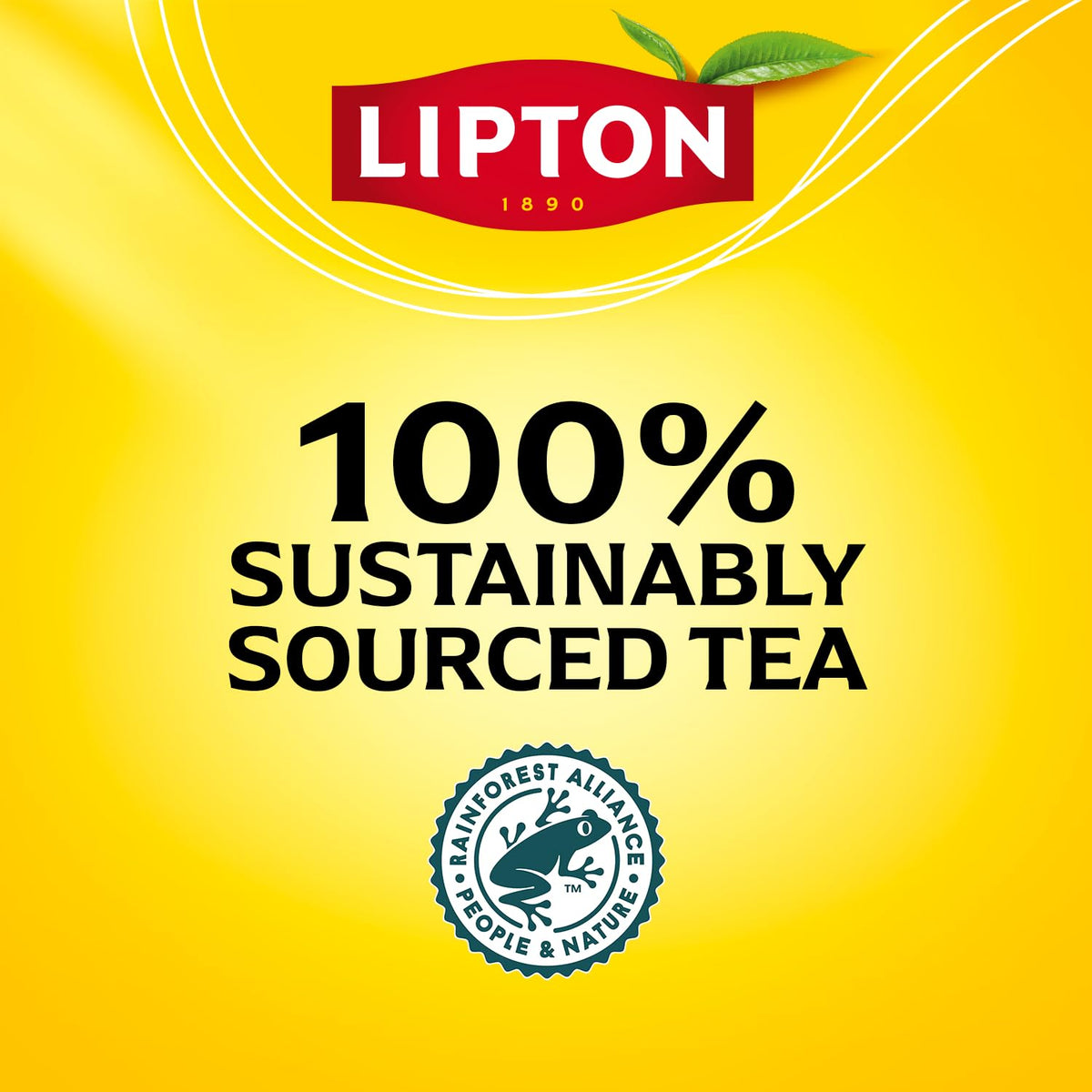 Lipton 100 count black tea bags box