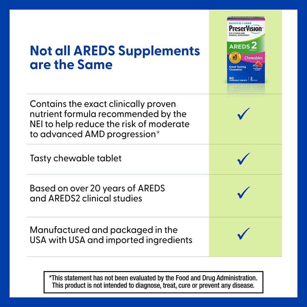 PreserVision mixed berry chewable tablets for adults