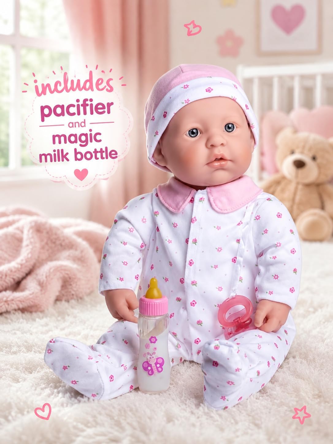 Huggable La Baby play doll for ages 2 and up