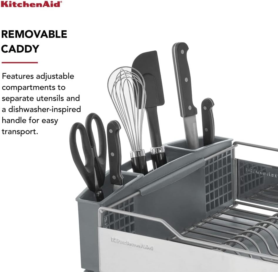 KitchenAid angled drain board dish rack
