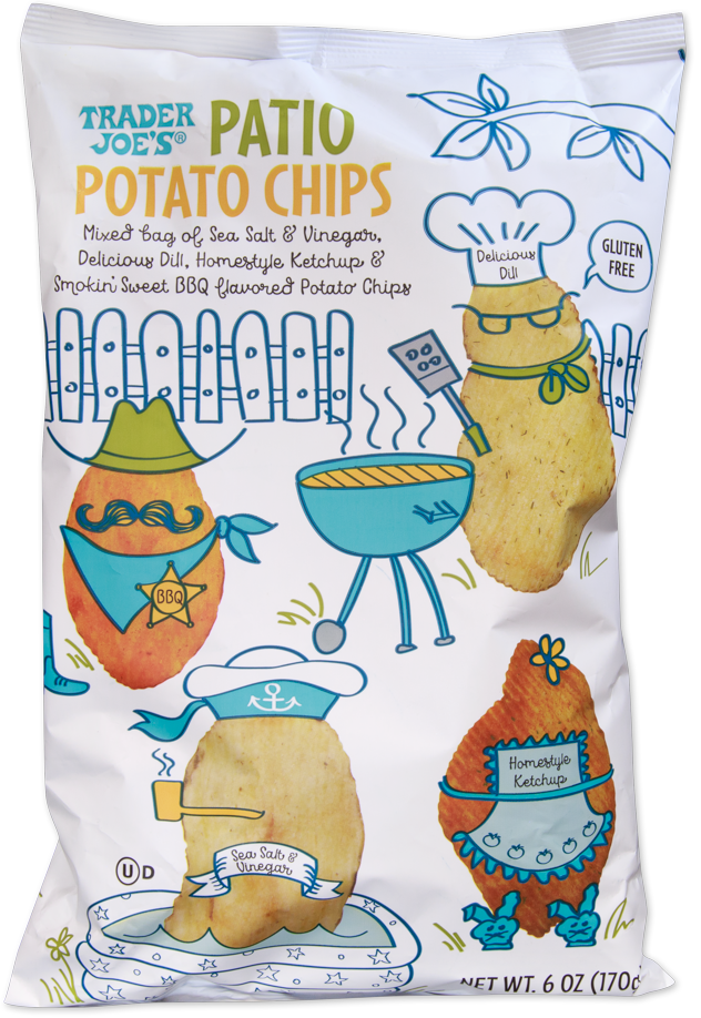 Trader Joe's Patio Potato Chips bag