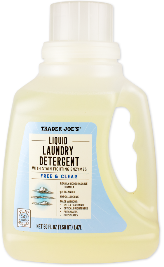 Trader Joe's free and clear liquid laundry detergent