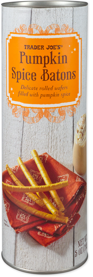 Trader Joe's Pumpkin Spice Batons seasonal snack treat
