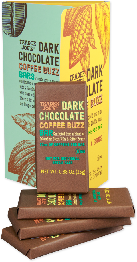 Trader Joe's dark chocolate coffee buzz bar