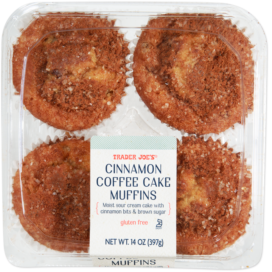Trader Joe's cinnamon coffee cake muffins gluten free