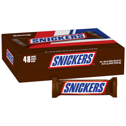 Individually wrapped Snickers candy bars for resale