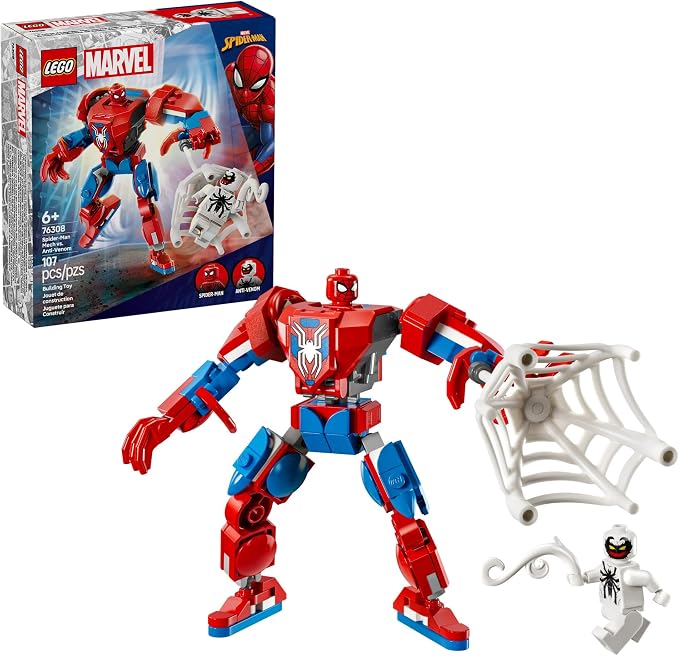 LEGO Marvel Spider-Man Mech vs Anti-Venom building toy set