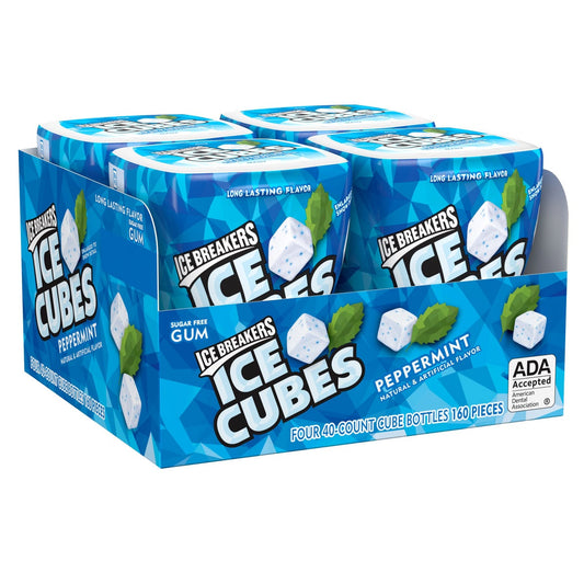 Ice Breakers Cube gum with 40 pieces per pack