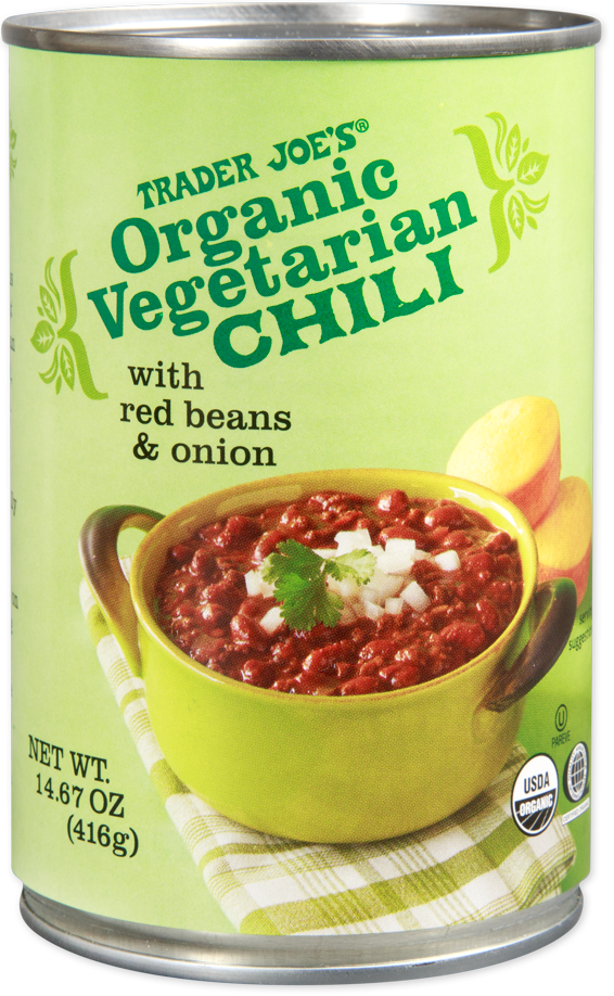 Trader Joe's Organic Vegetarian Chili can