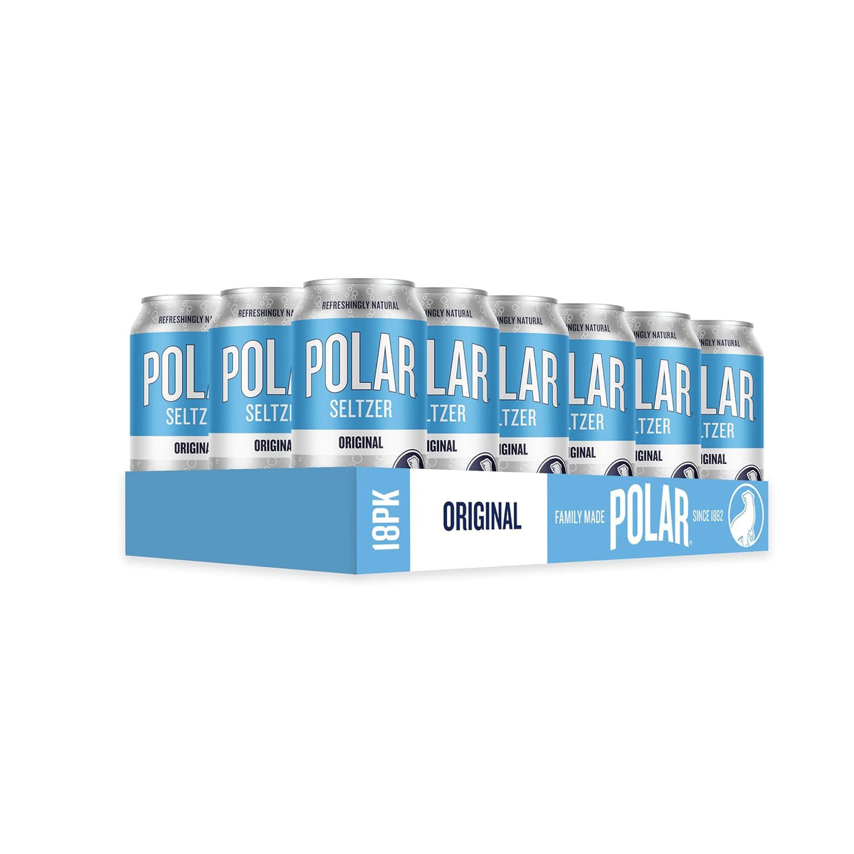POLAR carbonated water 18 count pack