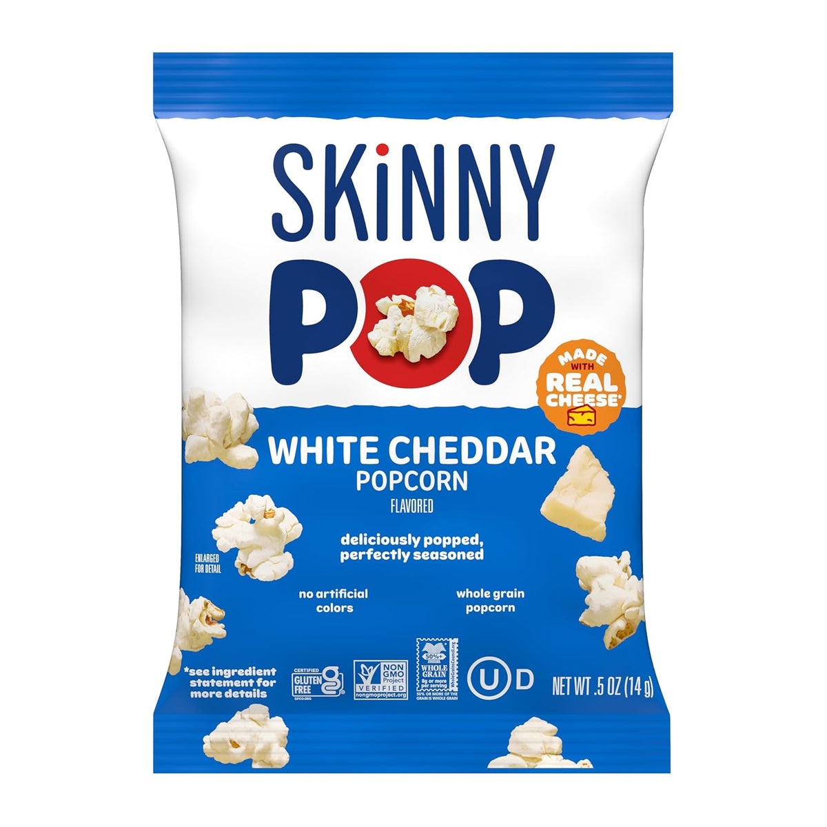 SkinnyPop 40 count gluten-free popped popcorn snacks