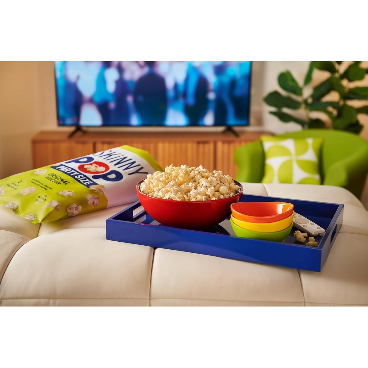 SkinnyPop Original party-size popcorn for sharing