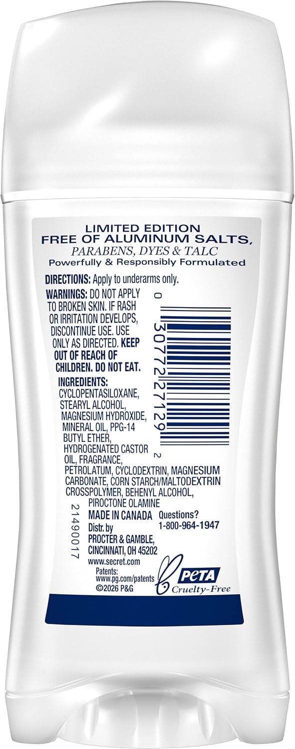 Secret Cozy Caramel deodorant with Magnesium Odor Protection