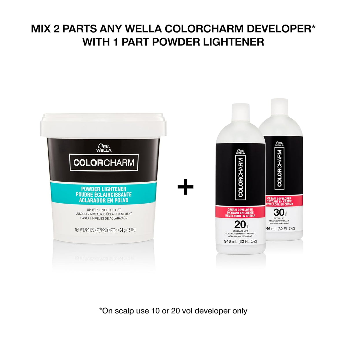 COLORCHARM cream developer hair care product