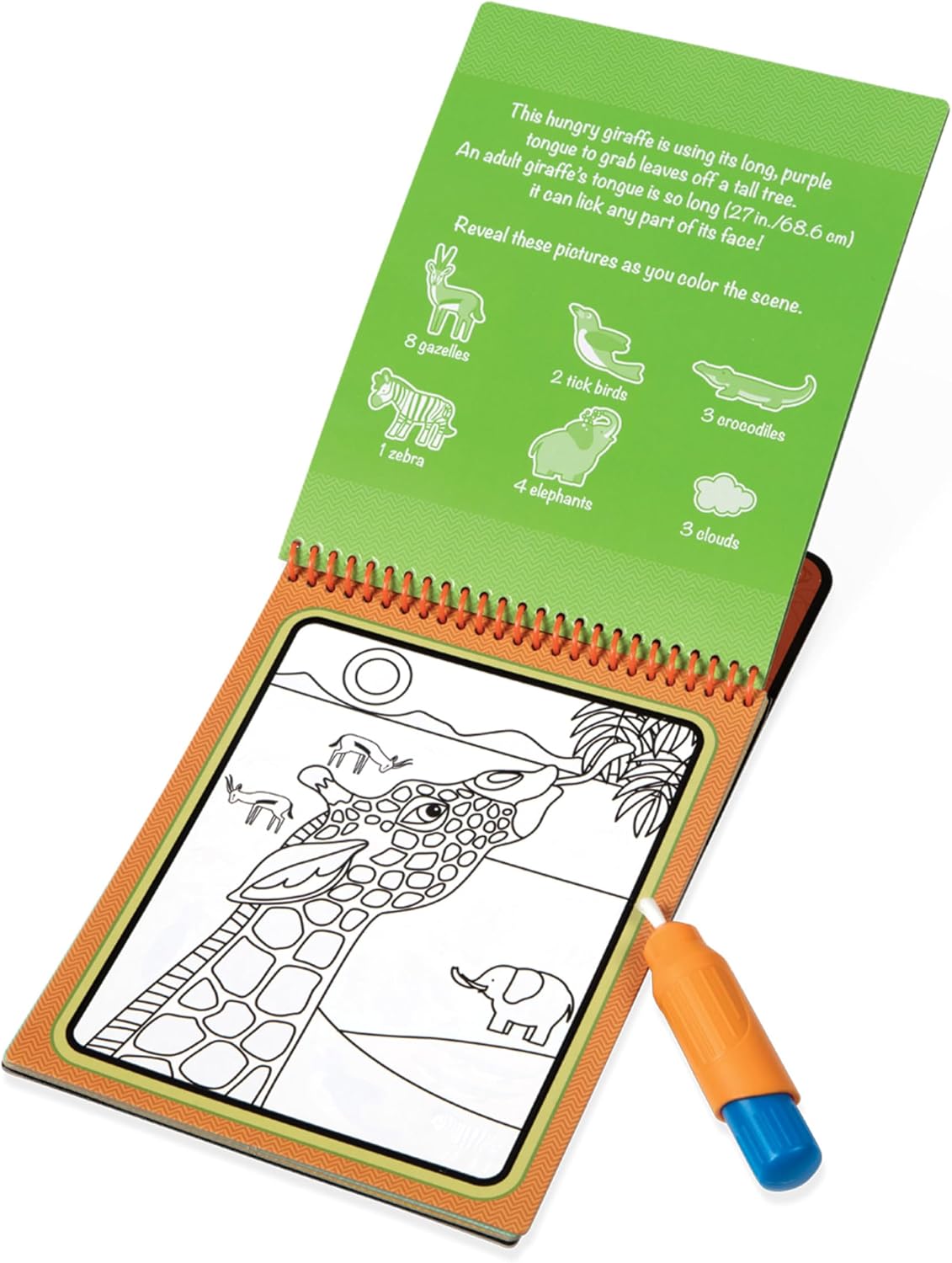 Kids travel activity book with water pen