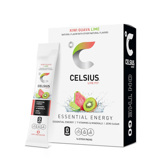 CELSIUS On The Go Kiwi Guava Lime 14 stick pack