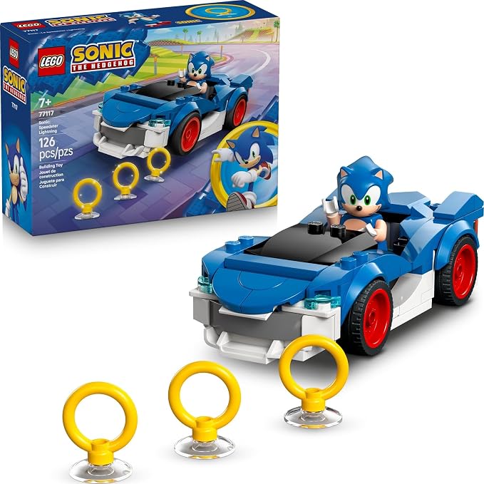LEGO Sonic the Hedgehog Speedster Lightning race car building set