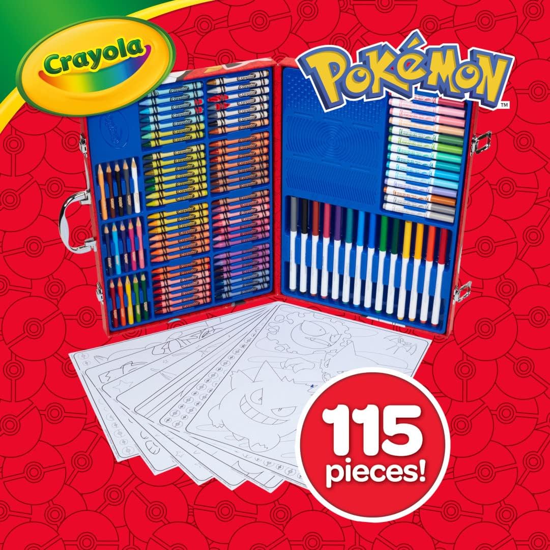 Crayola Pokémon gift art set for boys and girls ages 5 plus