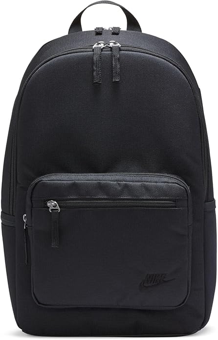 Nike black Heritage Eugene backpack front view