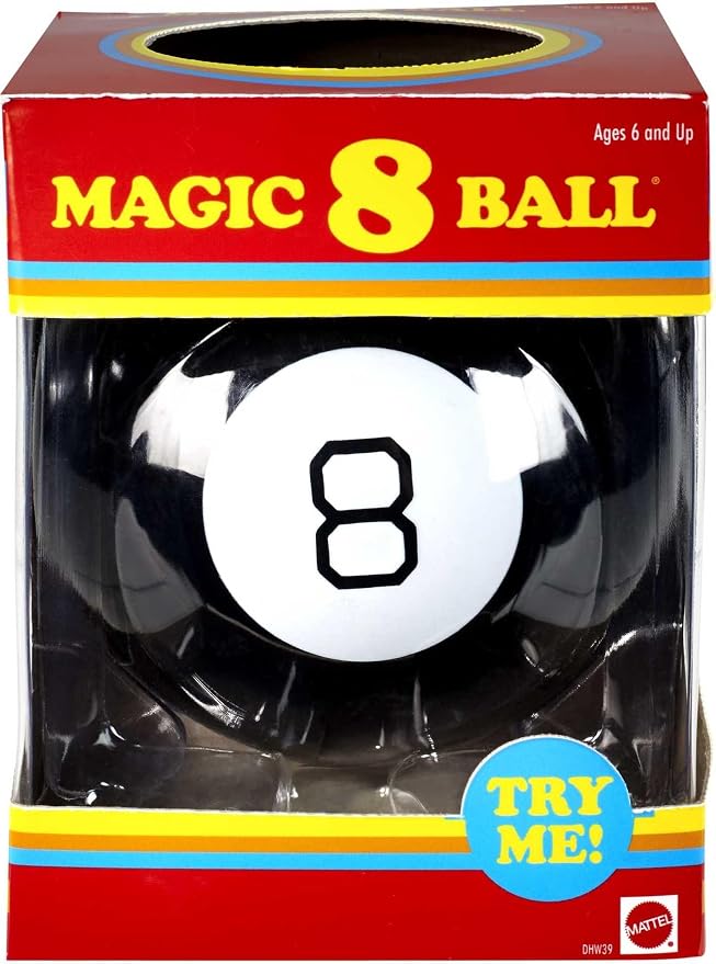 Mattel Games Magic 8 Ball fortune-telling toy for ages 3 plus
