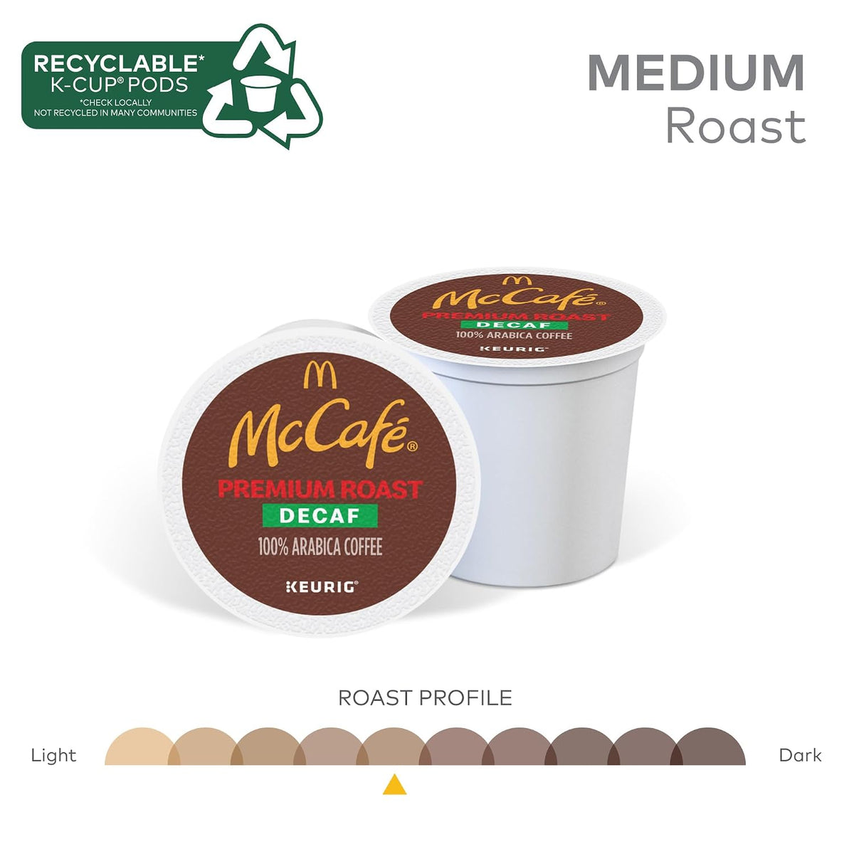 McCafe decaf K-Cup pods four packs of 24