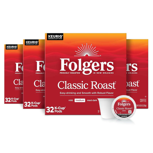 Folgers Classic Roast coffee Keurig K-Cup pods box