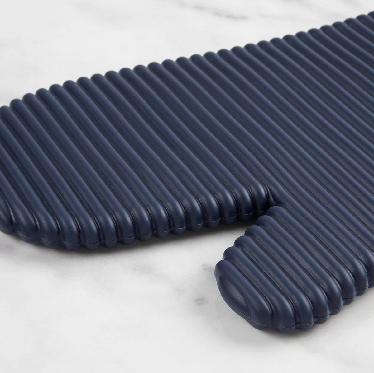 Blue KitchenAid oven mitts for cooking and baking
