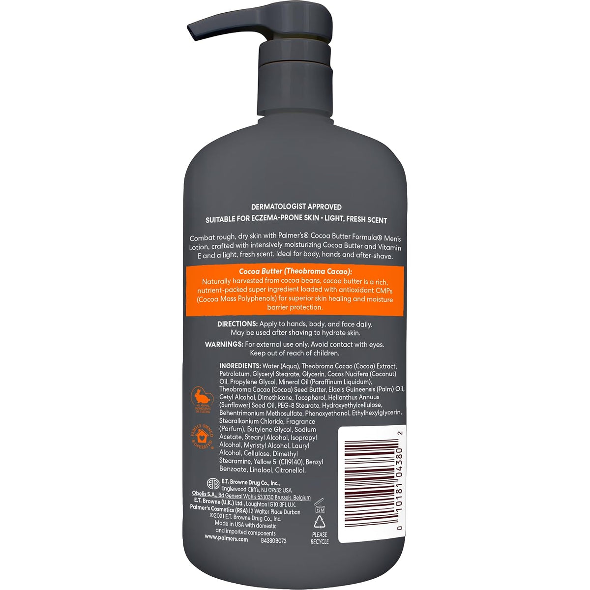 Men's dry skin moisturizer with cocoa butter by Palmer's