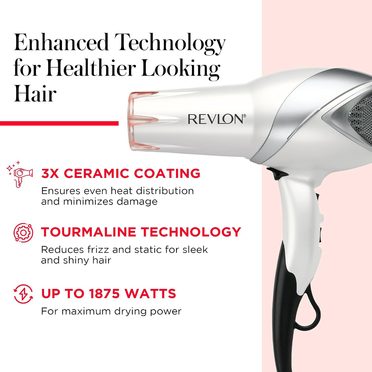 REVLON infrared hair dryer for smooth styling