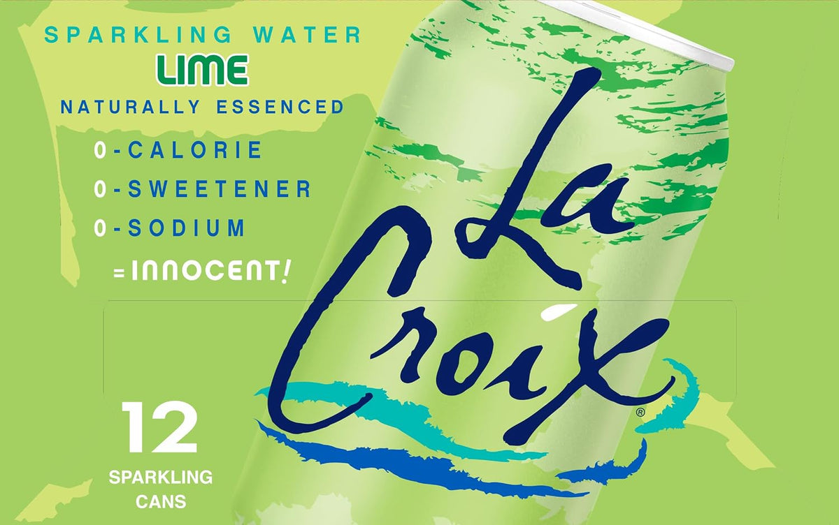 LaCroix Lime zero calorie sparkling water