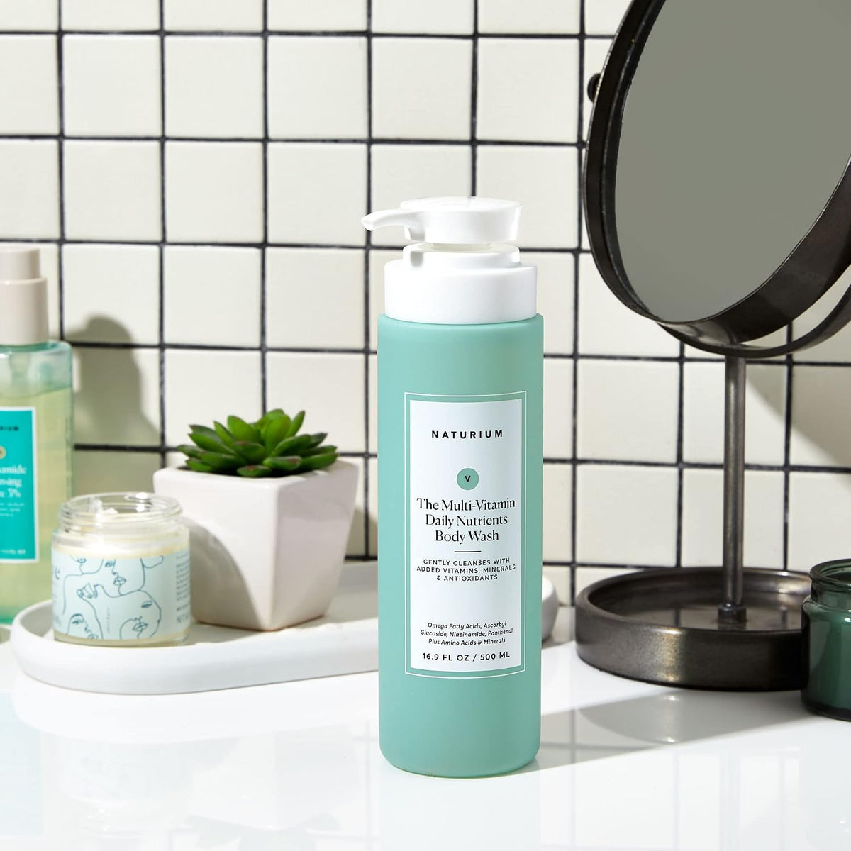 Naturium vegan cruelty free hydrating cleanser bottle