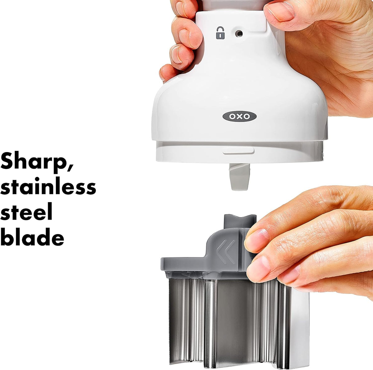 Dishwasher-safe OXO chopper for kitchen prep