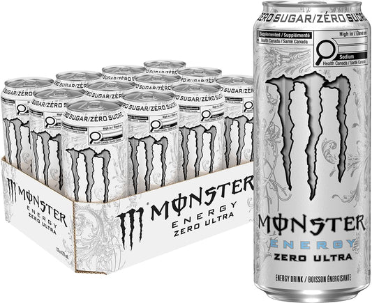 Monster Zero Ultra zero calorie energy drink cans