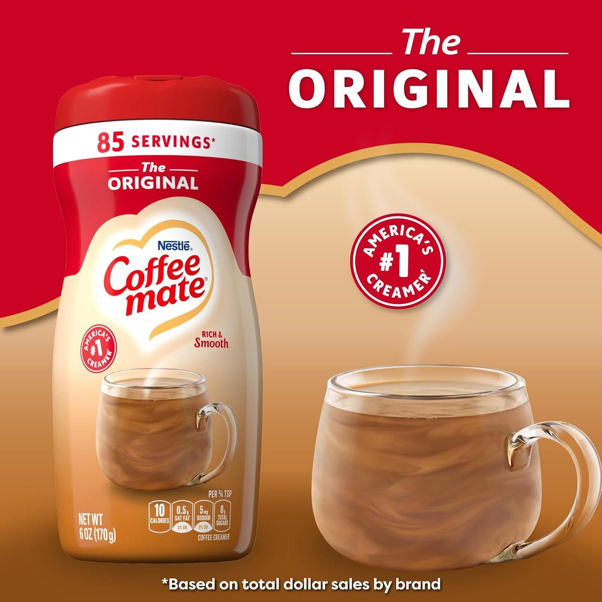 Coffee Mate original creamer for hot coffee