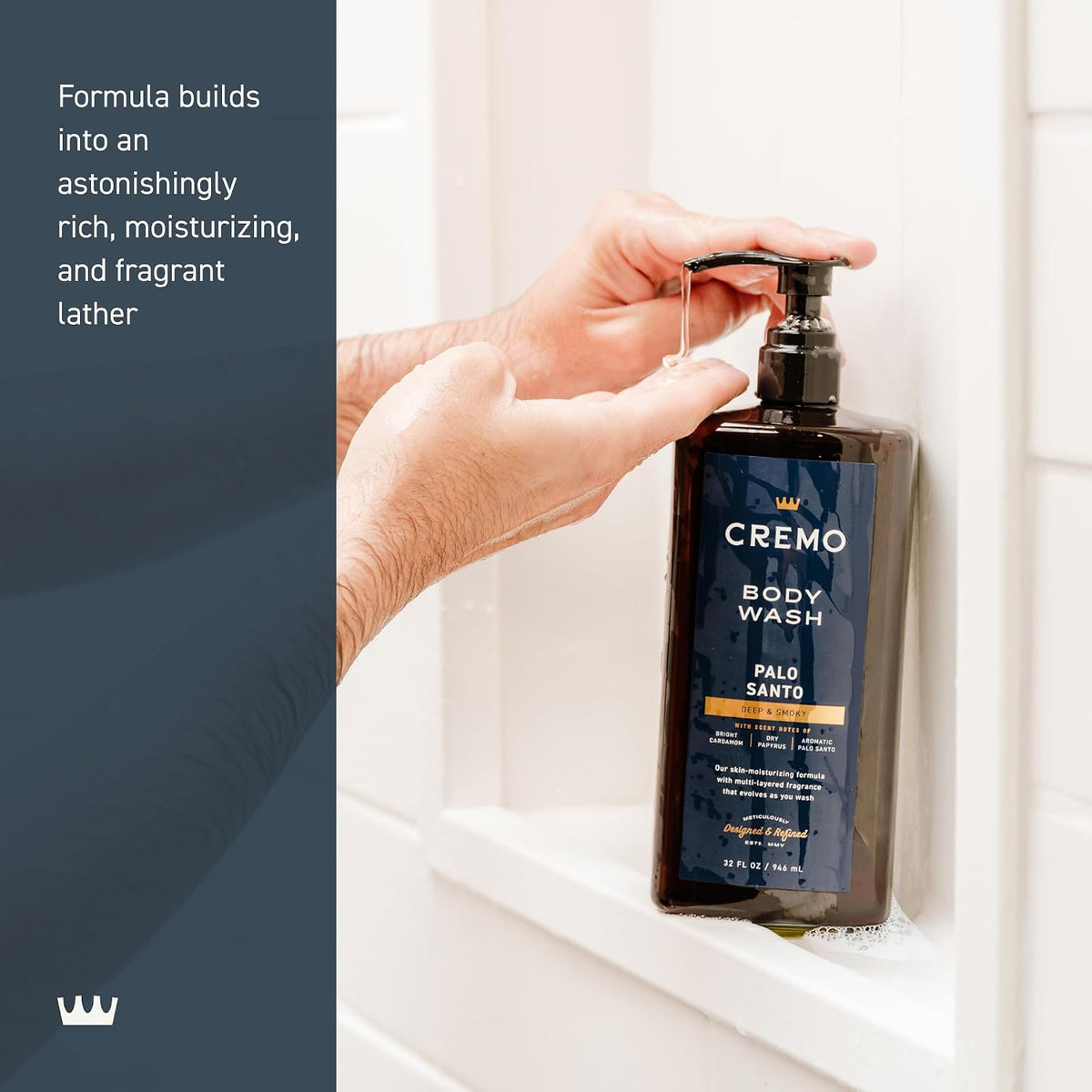 Palo Santo scented body wash for men