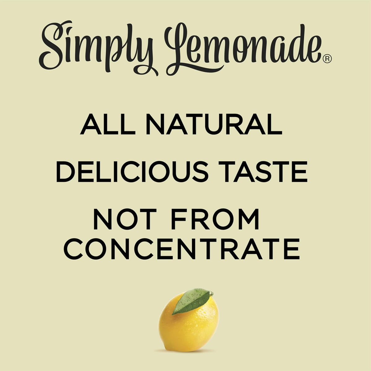 Simply Lemonade bottle for chilled refreshment