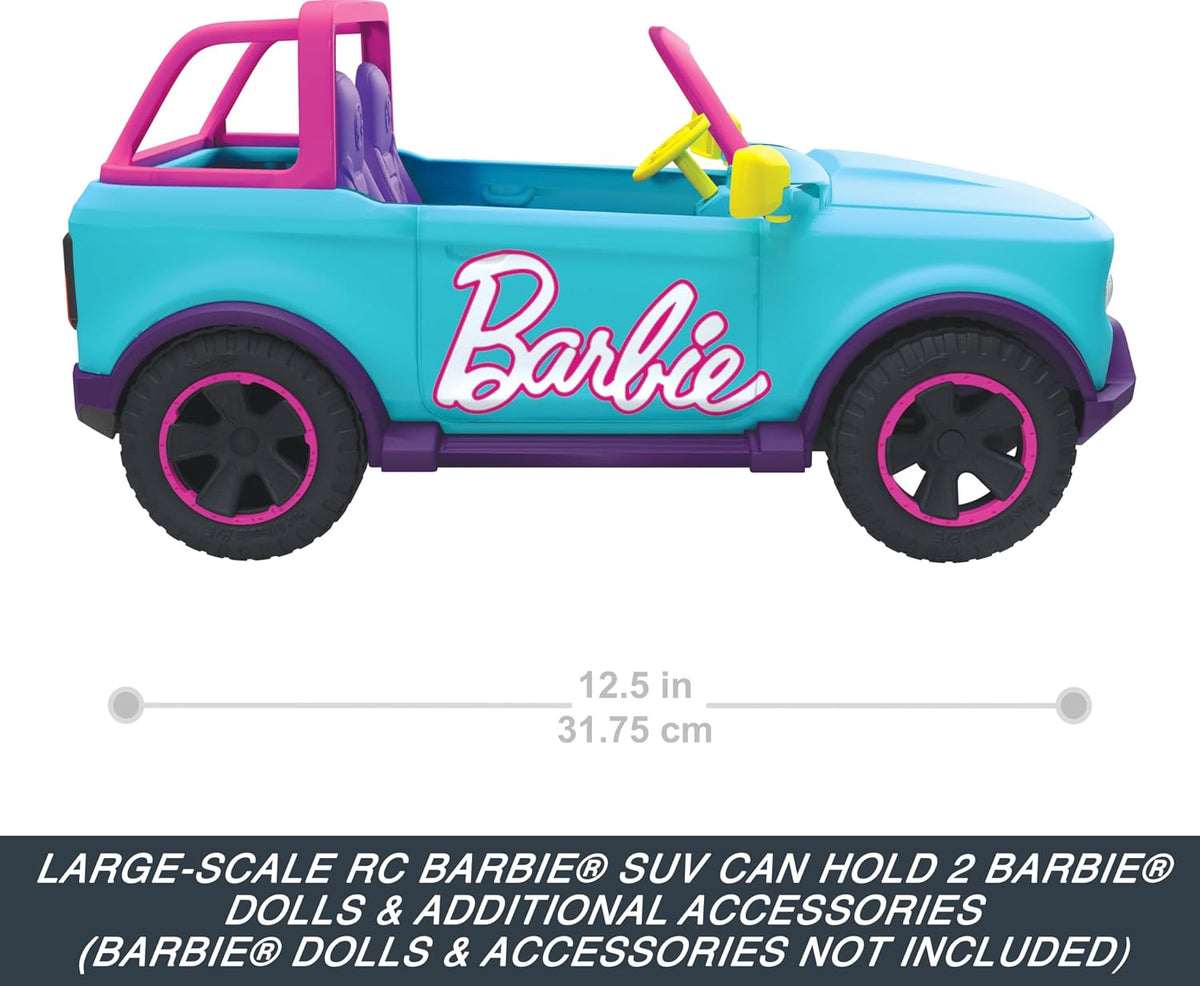 Hot Wheels Barbie pink SUV for indoor and outdoor play