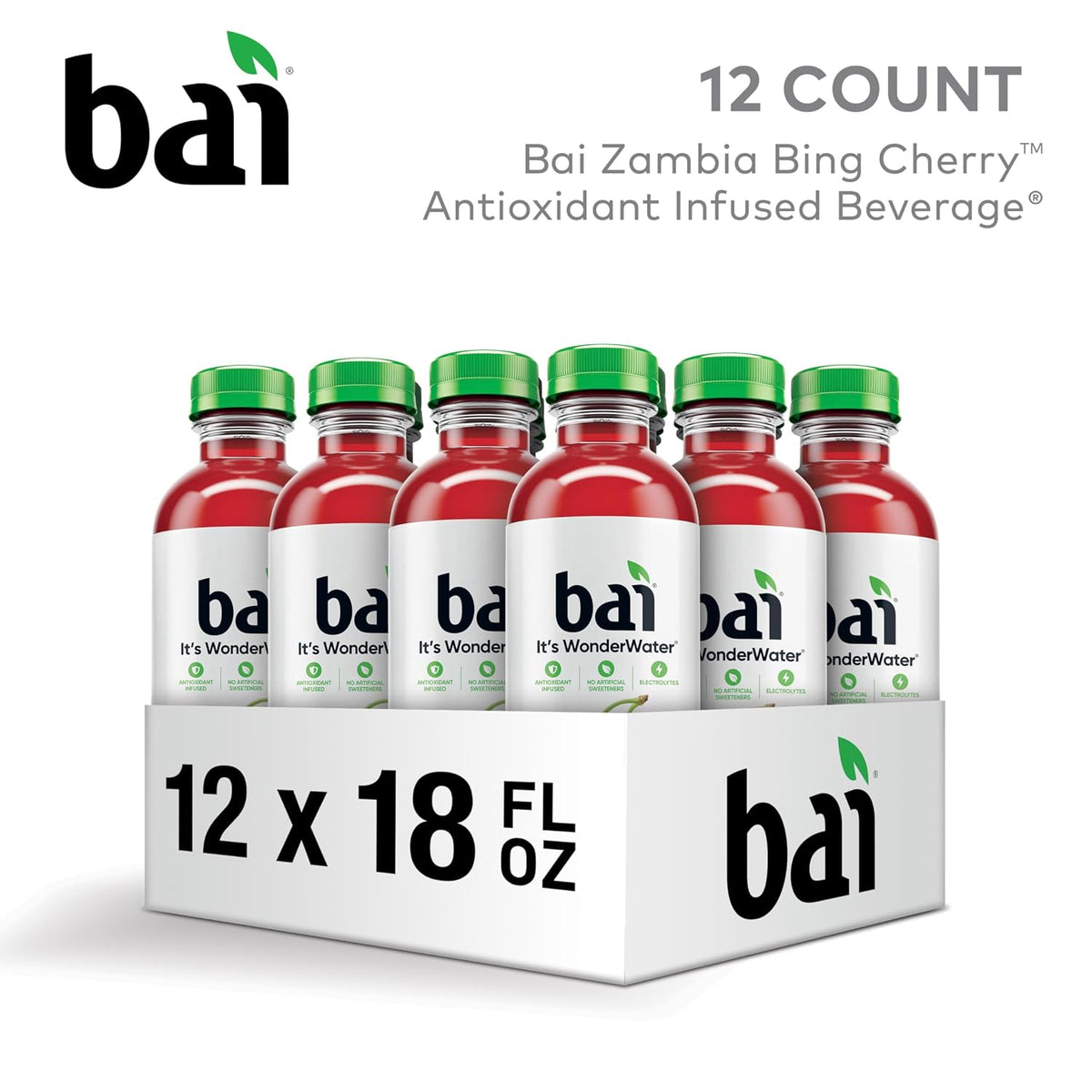 Bai 18 ounce antioxidant water bottles pack