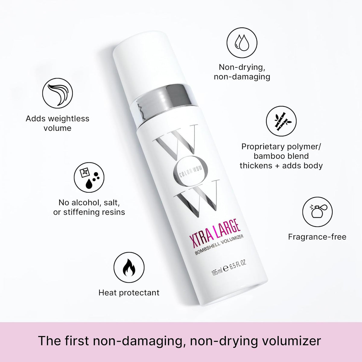 Hair volumizing foam for soft touchable body