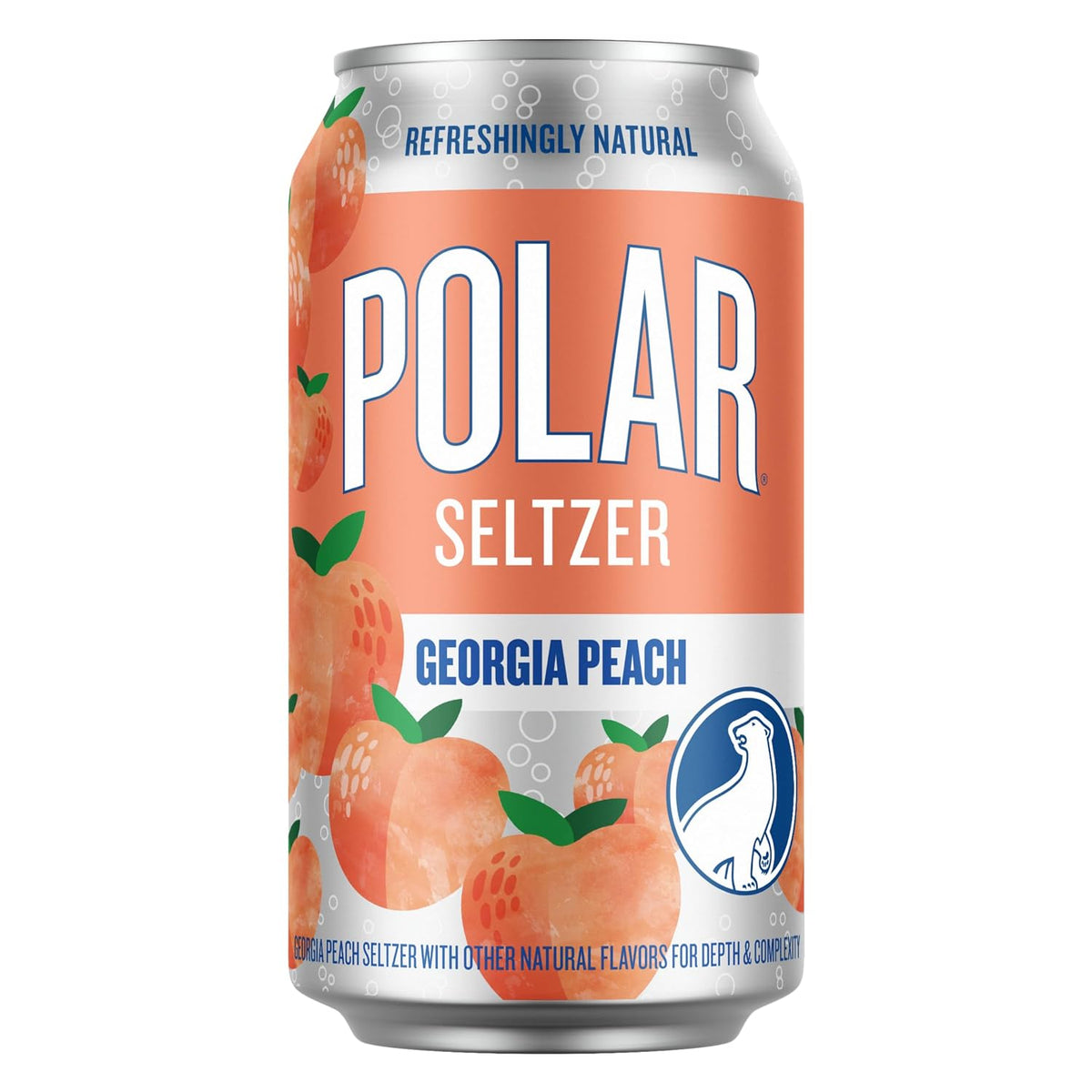 POLAR Georgia Peach 18-pack sparkling refreshment