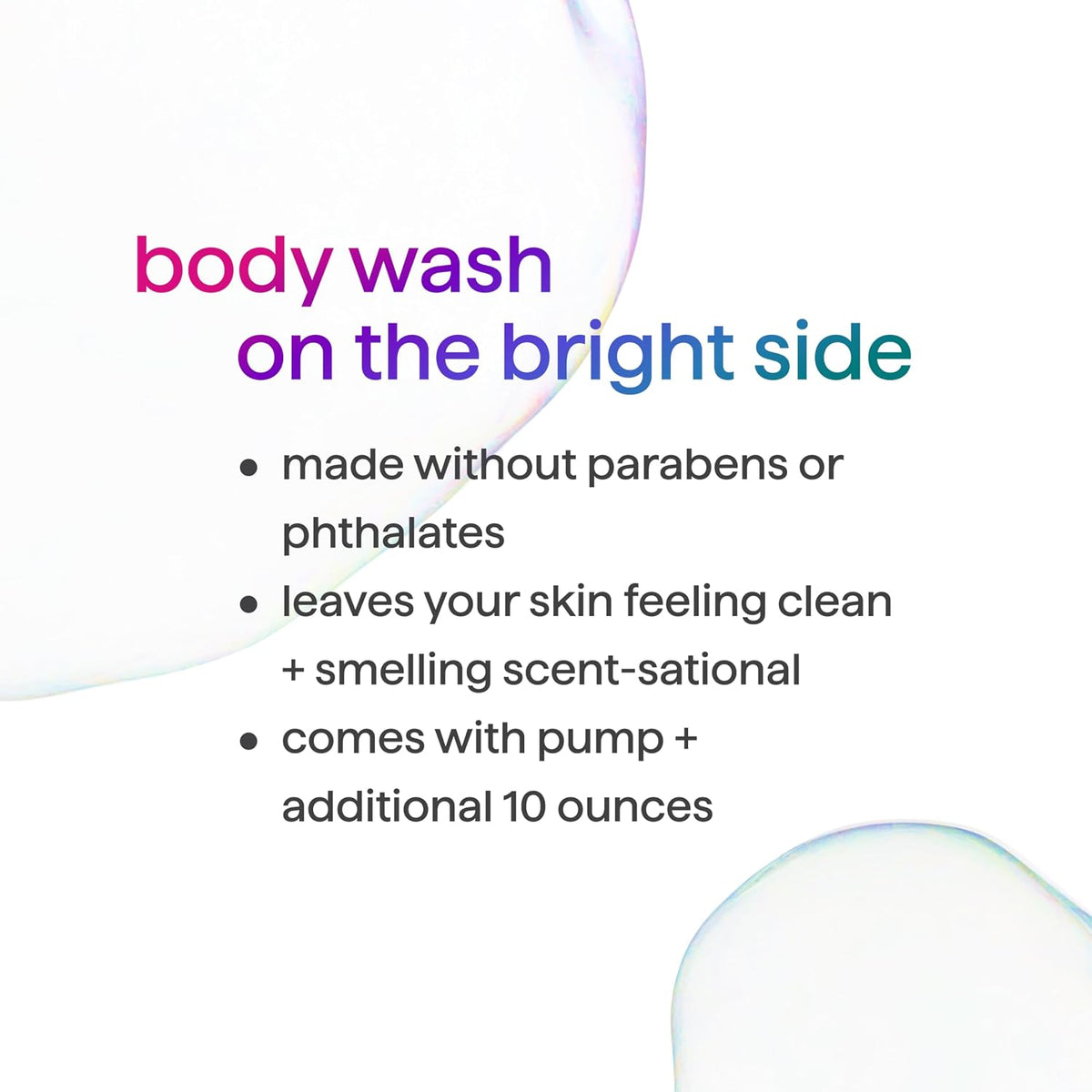 Method daily body cleanser for all skin types