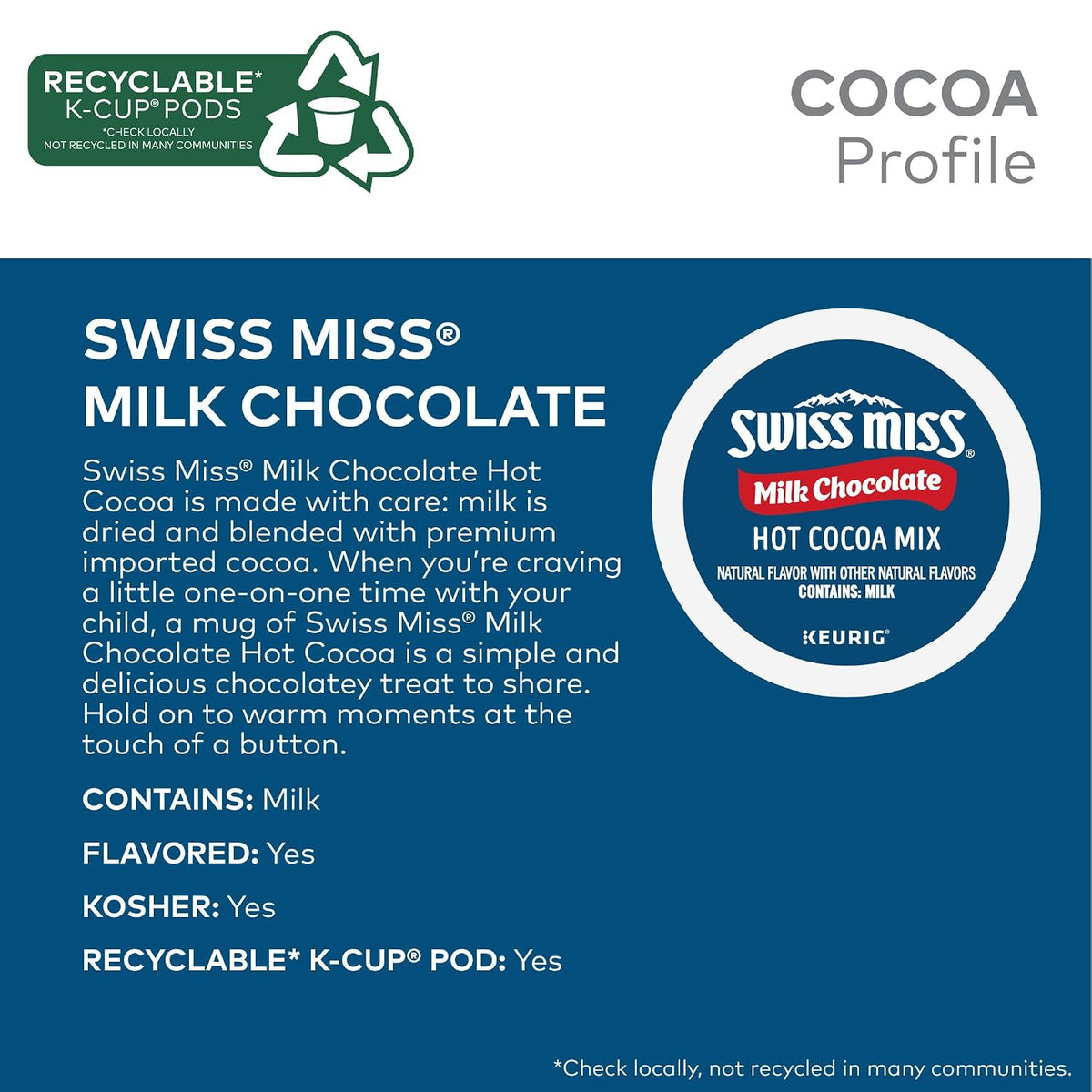 44 count Swiss Miss Keurig hot chocolate pods