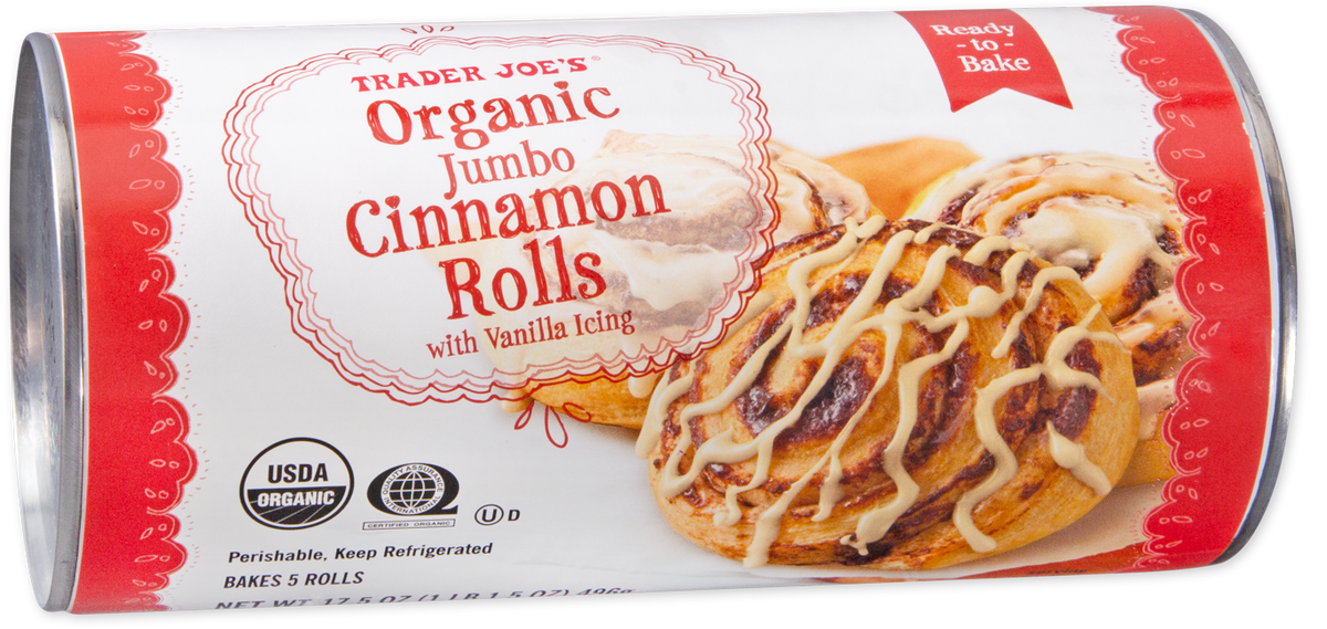 Trader Joe's organic jumbo cinnamon rolls