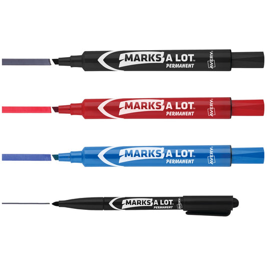 Avery chisel tip and bullet tip permanent markers