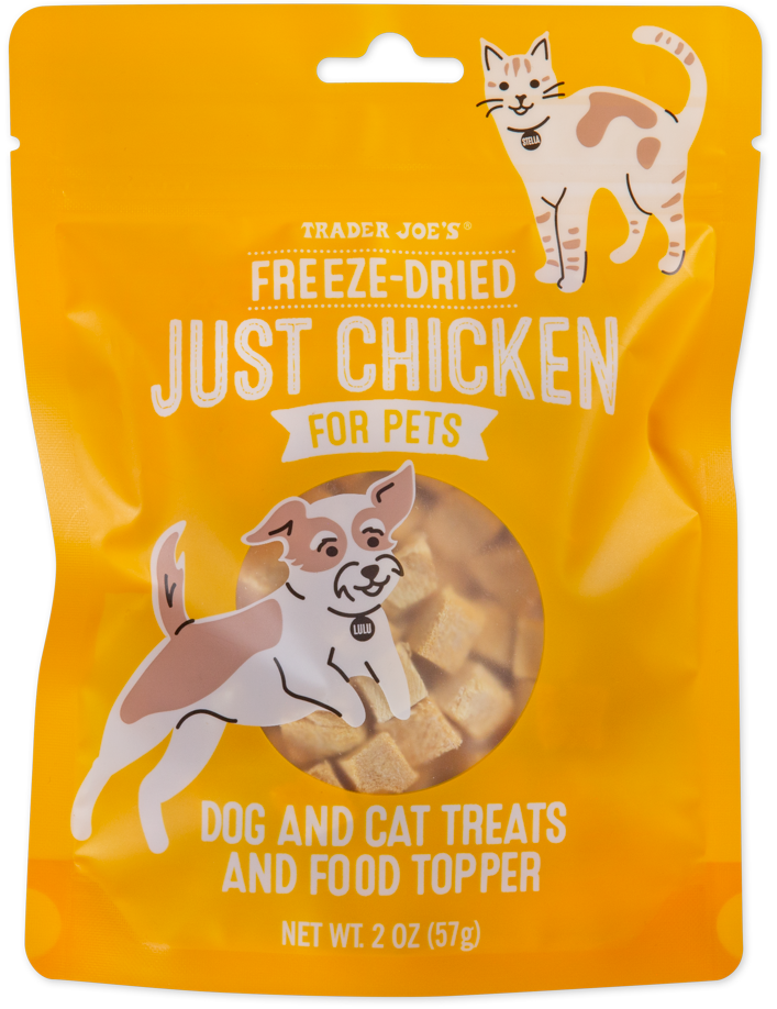 Trader Joe's freeze-dried chicken pet treat