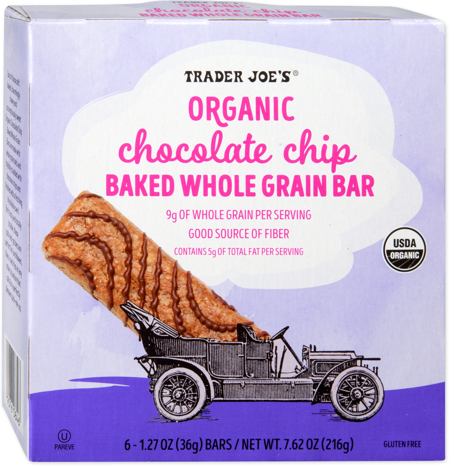 Trader Joe's organic chocolate chip baked whole grain bar