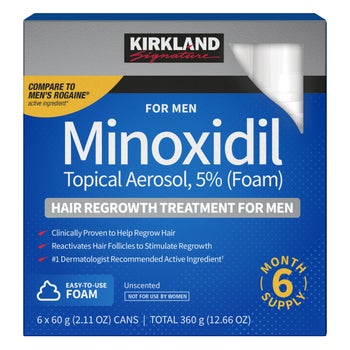 Kirkland Signature minoxidil foam hair regrowth treatment for men 6-count