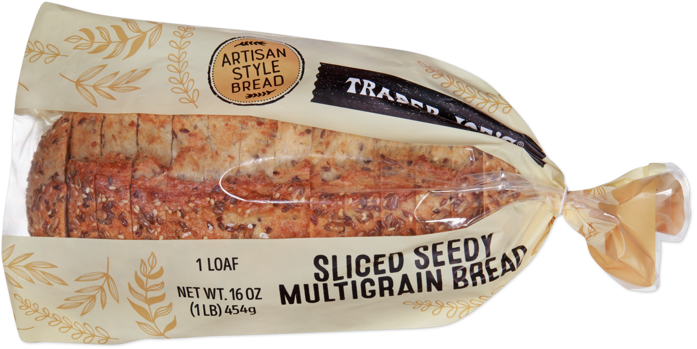 Trader Joe's sliced seedy multigrain bread loaf