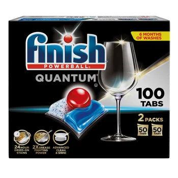 Finish Powerball Quantum dishwasher detergent tabs 100 count
